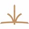 Ekena Millwork Davenport Timber Gable Bracket, Western Red Cedar, 108"W x 72"H x 3 1/2"D x 5 1/2"F, 16/12 Pitch GBW108X72X0406DAV00SWR - alternate 1